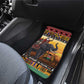 Afro Christmas in Kenya Safari Car Mats Black Santa Riding Elephant - African Pride