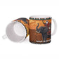 Kenya Safari Christmas Ceramic Mug Black Santa Riding Elephant - Heri ya Krismasi
