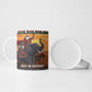 Kenya Safari Christmas Ceramic Mug Black Santa Riding Elephant - Heri ya Krismasi
