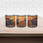 Kenya Safari Christmas Ceramic Mug Black Santa Riding Elephant - Heri ya Krismasi