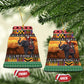 Afro Christmas in Kenya Safari Ceramic Ornament Black Santa Riding Elephant - African Pride