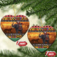 Afro Christmas in Kenya Safari Ceramic Ornament Black Santa Riding Elephant - African Pride