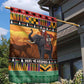 Afro Christmas in Kenya Safari Garden Flag Black Santa Riding Elephant - African Pride