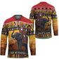 Kenya Safari Christmas Hockey Jersey Black Santa Riding Elephant - Heri ya Krismasi
