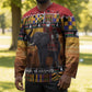 Kenya Safari Christmas Hockey Jersey Black Santa Riding Elephant - Heri ya Krismasi