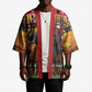 Kenya Safari Christmas Kimono Black Santa Riding Elephant - Heri ya Krismasi