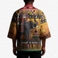 Kenya Safari Christmas Kimono Black Santa Riding Elephant - Heri ya Krismasi