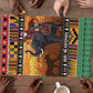 Kenya Safari Christmas Puzzle Black Santa Riding Elephant - Heri ya Krismasi