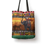 Kenya Safari Christmas Tote Bag Black Santa Riding Elephant - Heri ya Krismasi