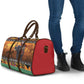 Kenya Safari Christmas Travel Bag Black Santa Riding Elephant - Heri ya Krismasi