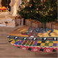 Afro Christmas in Kenya Safari Tree Skirt Black Santa Riding Elephant - African Pride