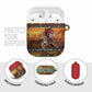Kenya Safari Christmas AirPods Case Black Santa Riding Leopards - Heri ya Krismasi