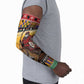 Kenya Safari Christmas Arm Sleeves Black Santa Riding Leopards - Heri ya Krismasi