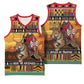 Afro Christmas in Kenya Safari Basketball Jersey Black Santa Riding Leopards - African Pride