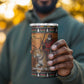 Afro Christmas in Kenya Safari 4 in 1 Can Cooler Tumbler Black Santa Riding Leopards - African Pride