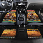 Afro Christmas in Kenya Safari Car Mats Black Santa Riding Leopards - African Pride