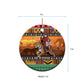 Afro Christmas in Kenya Safari Ceramic Ornament Black Santa Riding Leopards - African Pride