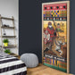 Kenya Safari Christmas Door Cover Black Santa Riding Leopards - Heri ya Krismasi