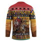 Kenya Safari Christmas Hockey Jersey Black Santa Riding Leopards - Heri ya Krismasi
