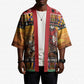Kenya Safari Christmas Kimono Black Santa Riding Leopards - Heri ya Krismasi