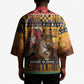 Kenya Safari Christmas Kimono Black Santa Riding Leopards - Heri ya Krismasi