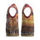 Afro Christmas in Kenya Safari Christmas Knitted V-Neck Vest Black Santa Riding Leopards - African Pride
