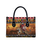 Kenya Safari Christmas Leather Bag Black Santa Riding Leopards - Heri ya Krismasi