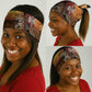 Afro Christmas in Kenya Safari Neck Gaiter Black Santa Riding Leopards - African Pride