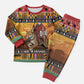 Afro Christmas in Kenya Safari Christmas Pajama Set Black Santa Riding Leopards - African Pride