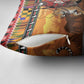 Kenya Safari Christmas Pillow Cover Black Santa Riding Leopards - Heri ya Krismasi