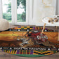 Afro Christmas in Kenya Safari Round Carpet Black Santa Riding Leopards - African Pride