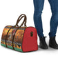 Kenya Safari Christmas Travel Bag Black Santa Riding Leopards - Heri ya Krismasi