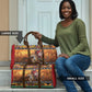 Kenya Safari Christmas Travel Bag Black Santa Riding Leopards - Heri ya Krismasi