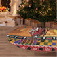 Afro Christmas in Kenya Safari Tree Skirt Black Santa Riding Leopards - African Pride