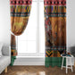 Afro Christmas in Kenya Safari Window Curtain Black Santa Riding Leopards - African Pride