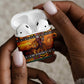 Kenya Safari Christmas AirPods Case Black Santa Riding Lion - Heri ya Krismasi
