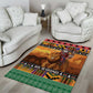 Afro Christmas in Kenya Safari Area Rug Black Santa Riding Lion - African Pride