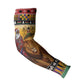 Kenya Safari Christmas Arm Sleeves Black Santa Riding Lion - Heri ya Krismasi