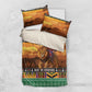 Afro Christmas in Kenya Safari Bedding Set Black Santa Riding Lion - African Pride
