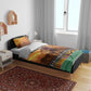 Afro Christmas in Kenya Safari Bedding Set Black Santa Riding Lion - African Pride