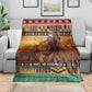 Afro Christmas in Kenya Safari Blanket Black Santa Riding Lion - African Pride