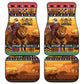 Afro Christmas in Kenya Safari Car Mats Black Santa Riding Lion - African Pride