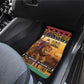 Afro Christmas in Kenya Safari Car Mats Black Santa Riding Lion - African Pride