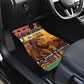 Afro Christmas in Kenya Safari Car Mats Black Santa Riding Lion - African Pride