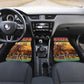 Afro Christmas in Kenya Safari Car Mats Black Santa Riding Lion - African Pride