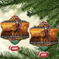 Afro Christmas in Kenya Safari Ceramic Ornament Black Santa Riding Lion - African Pride
