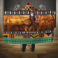 Afro Christmas in Kenya Safari Hooded Blanket Black Santa Riding Lion - African Pride