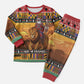 Afro Christmas in Kenya Safari Christmas Pajama Set Black Santa Riding Lion - African Pride