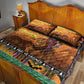 Afro Christmas in Kenya Safari Quilt Bed Set Black Santa Riding Lion - African Pride