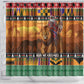 Afro Christmas in Kenya Safari Shower Curtain Black Santa Riding Lion - African Pride